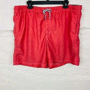 CROFT & BARROW pink coral men’s swim trunks size XL